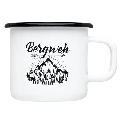 Bergweh - Emaille Tasse von Bergmensch